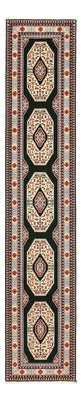 Alfombra de pasillo Alfombra Persa - Tabriz - Prima - 370 x 75 cm - azul oscuro