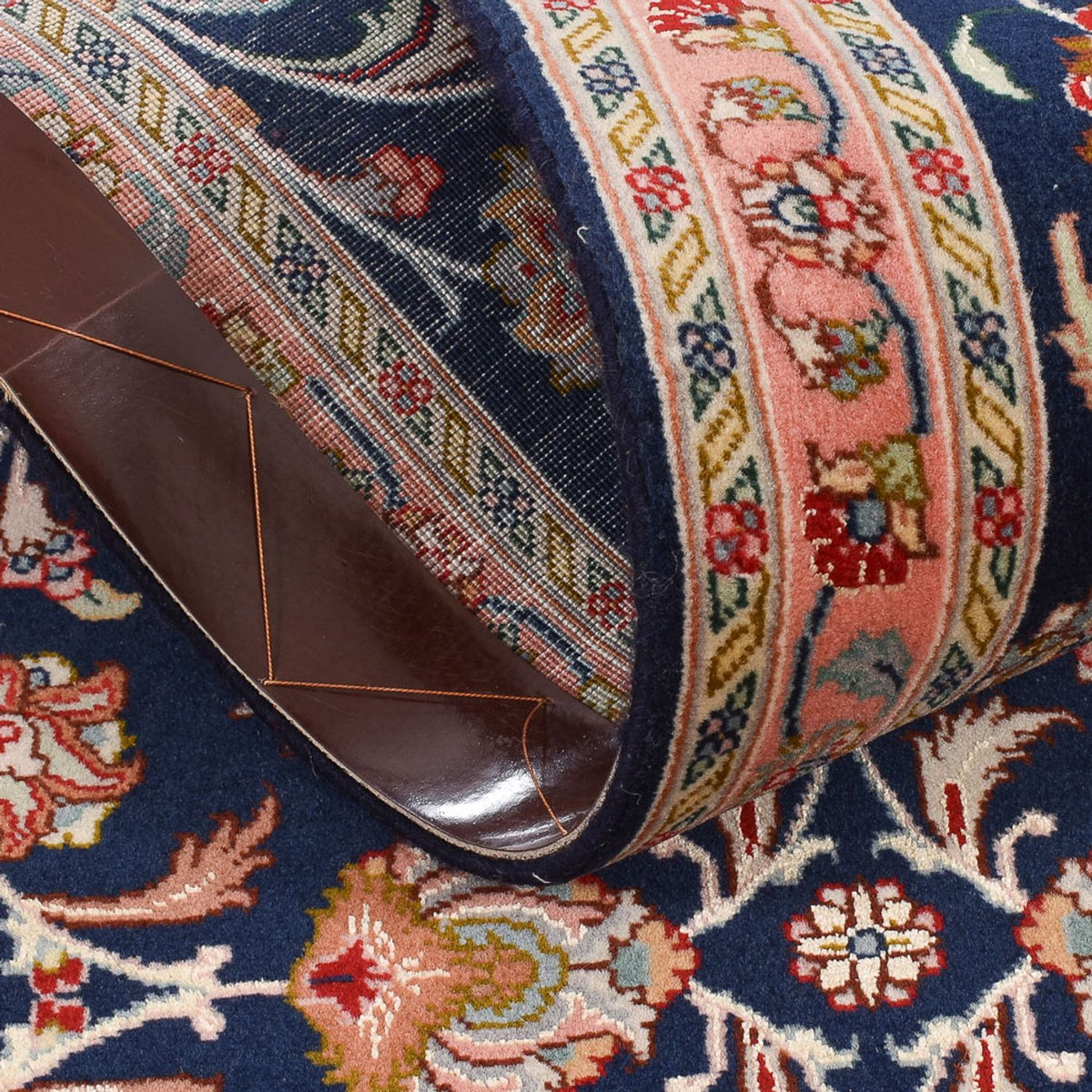 Alfombra de pasillo Alfombra Persa - Tabriz - Prima - 300 x 68 cm - azul oscuro