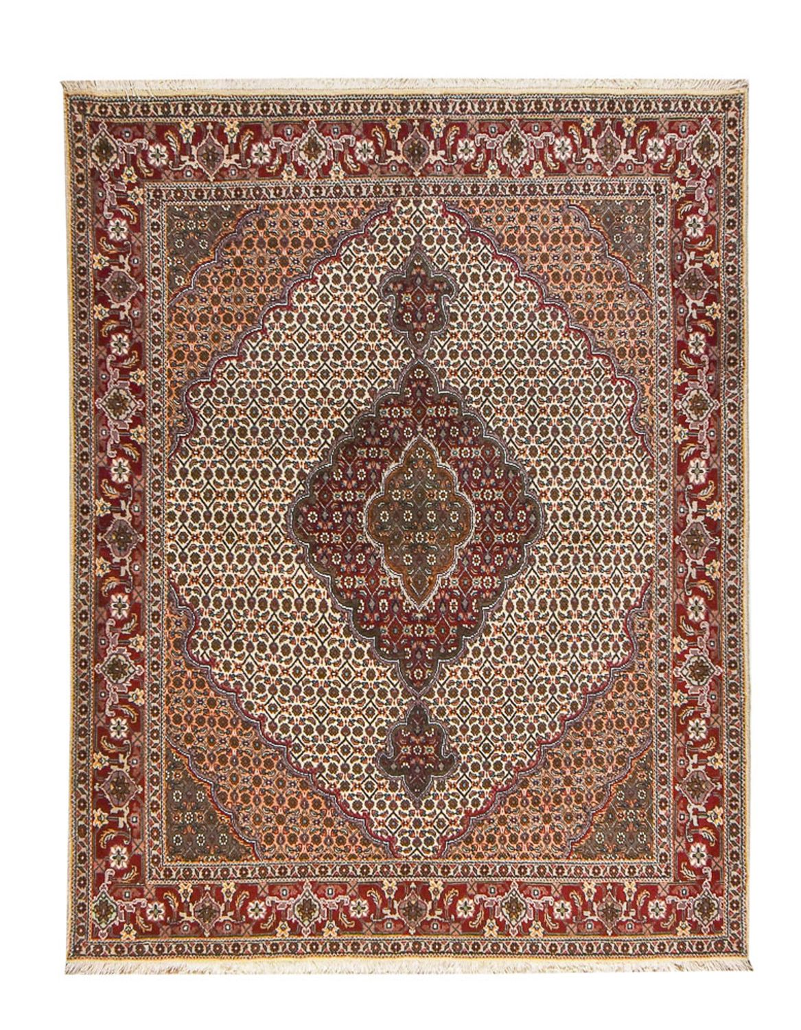 Alfombra Persa - Tabriz - Real - 198 x 154 cm - arena