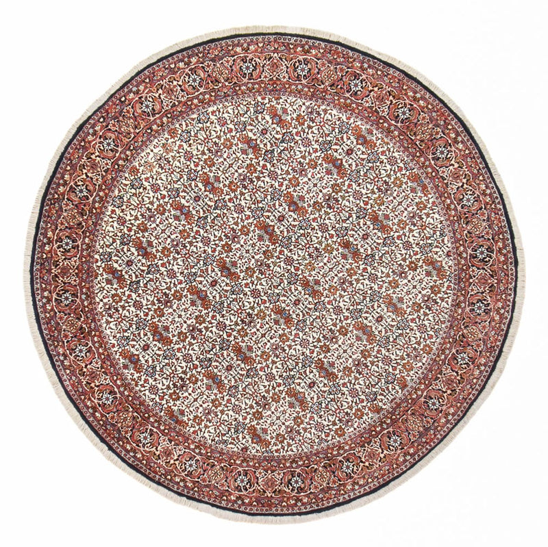 Alfombra persa - Bidjar redondo  - 255 x 255 cm - rojo claro