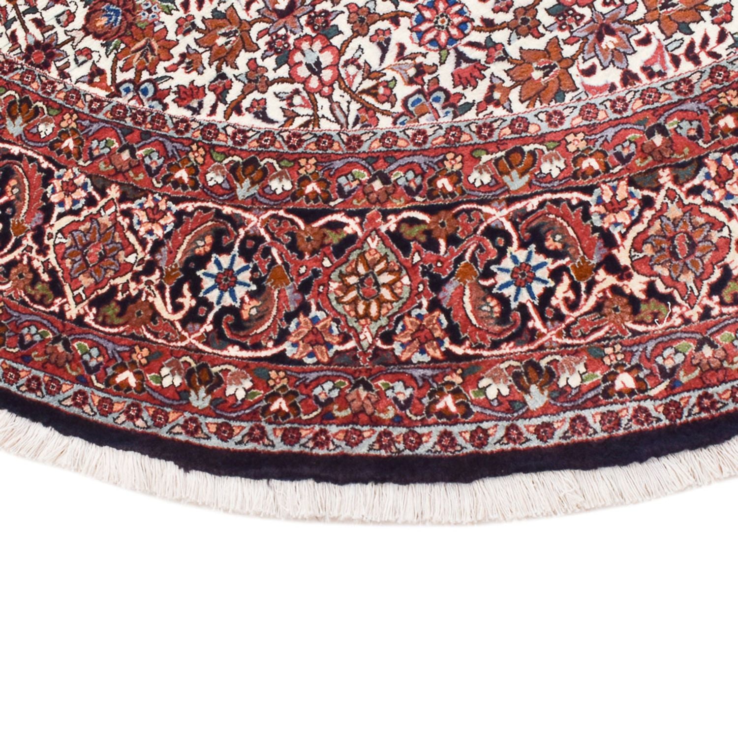 Alfombra persa - Bidjar redondo  - 255 x 255 cm - rojo claro