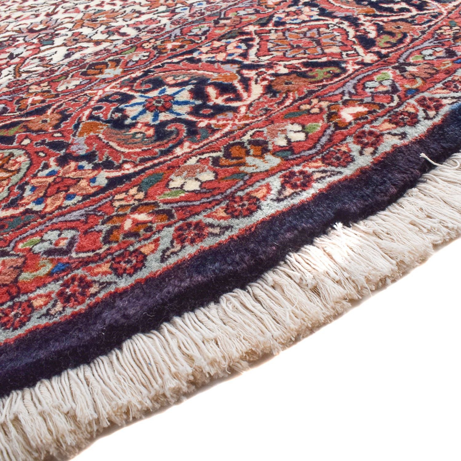 Alfombra persa - Bidjar redondo  - 255 x 255 cm - rojo claro