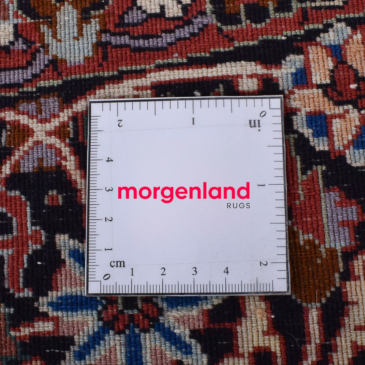 Alfombra persa - Bidjar redondo  - 255 x 255 cm - rojo claro