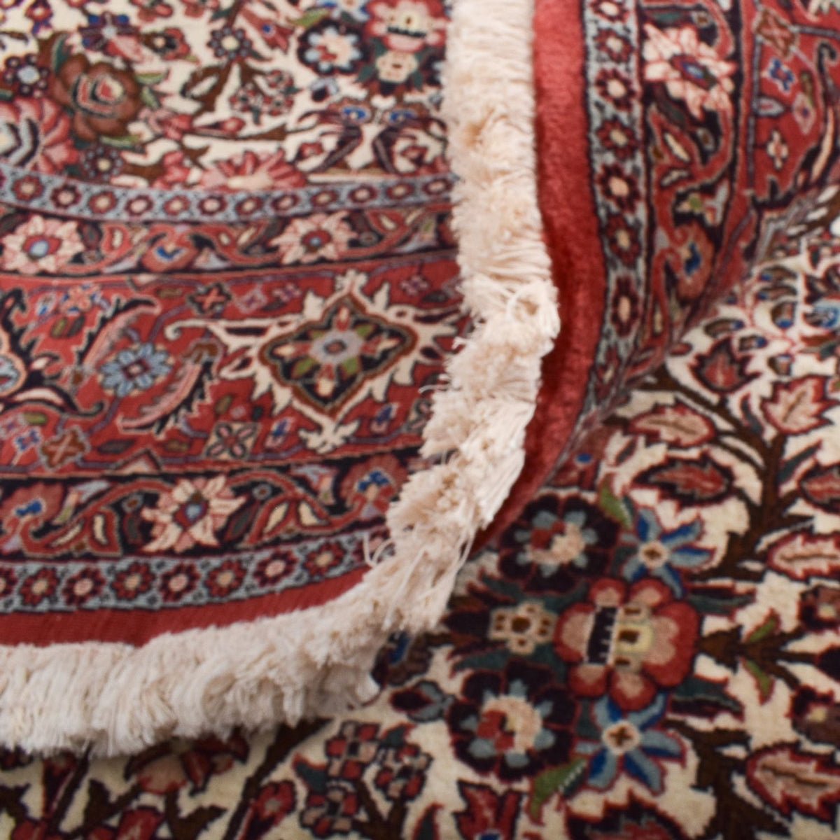 Alfombra persa - Bidjar redondo  - 250 x 250 cm - rojo claro