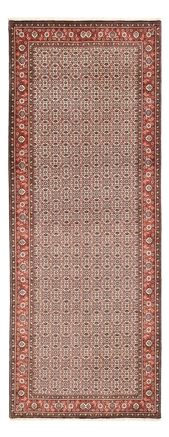 Alfombra de pasillo Alfombra persa - Bidjar - 402 x 153 cm - óxido