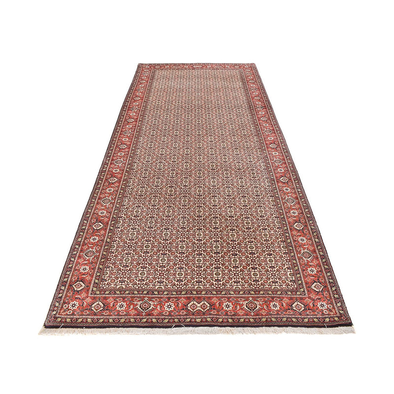 Alfombra de pasillo Alfombra persa - Bidjar - 402 x 153 cm - óxido