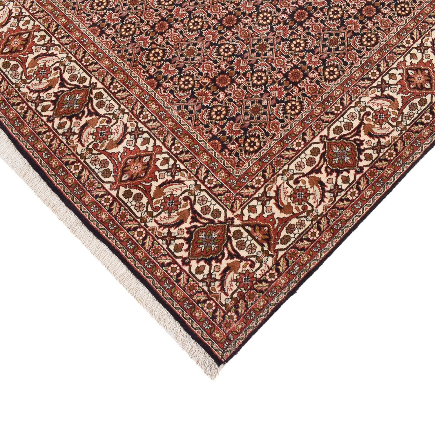Alfombra de pasillo Alfombra persa - Bidjar - 395 x 203 cm - óxido