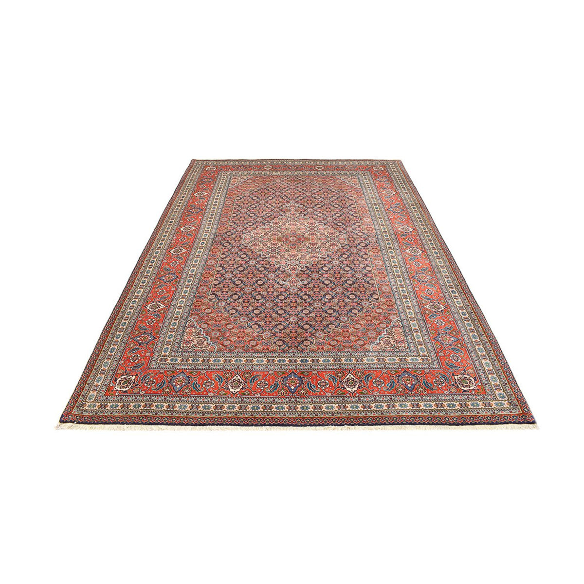 Alfombra persa - Tabriz - 291 x 206 cm - rojo claro