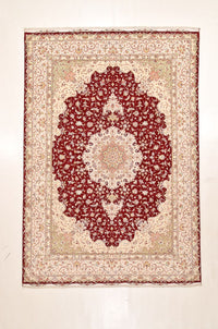 Alfombra Persa - Tabriz - Prima - 359 x 251 cm - rojo