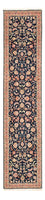 Alfombra de pasillo Alfombra Persa - Tabriz - Prima - 293 x 65 cm - azul oscuro