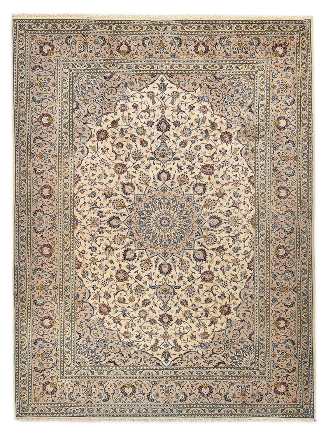 Alfombra persa - Clásica - Real - 340 x 250 cm - beige