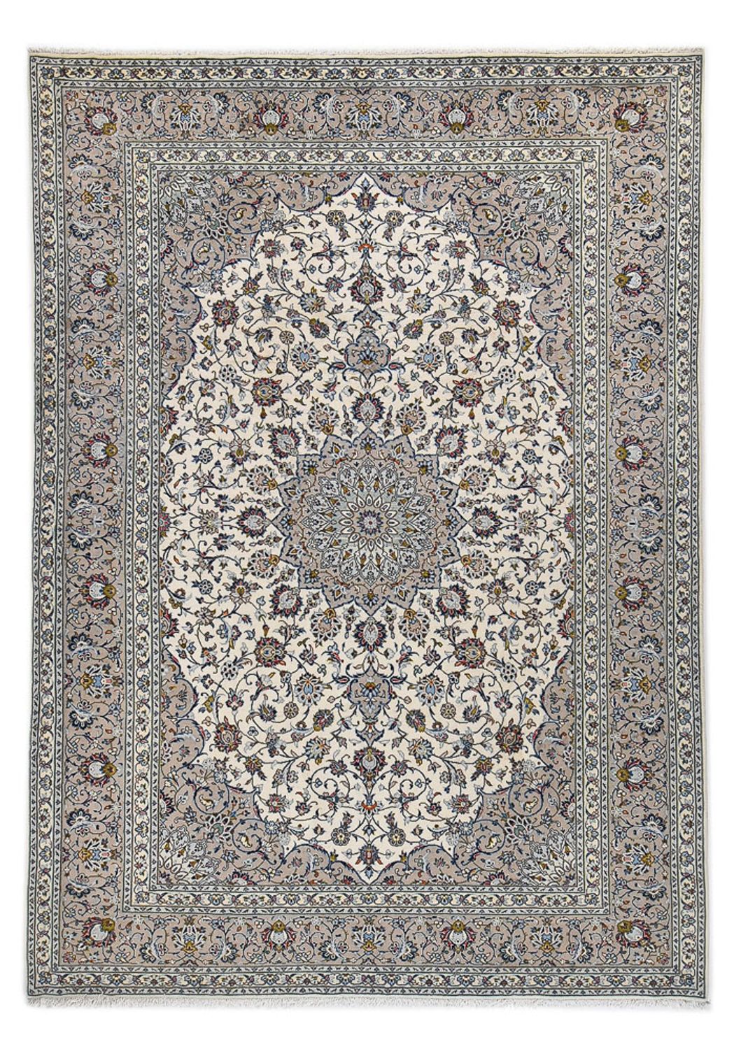 Alfombra persa - Clásica - Real - 355 x 250 cm - gris