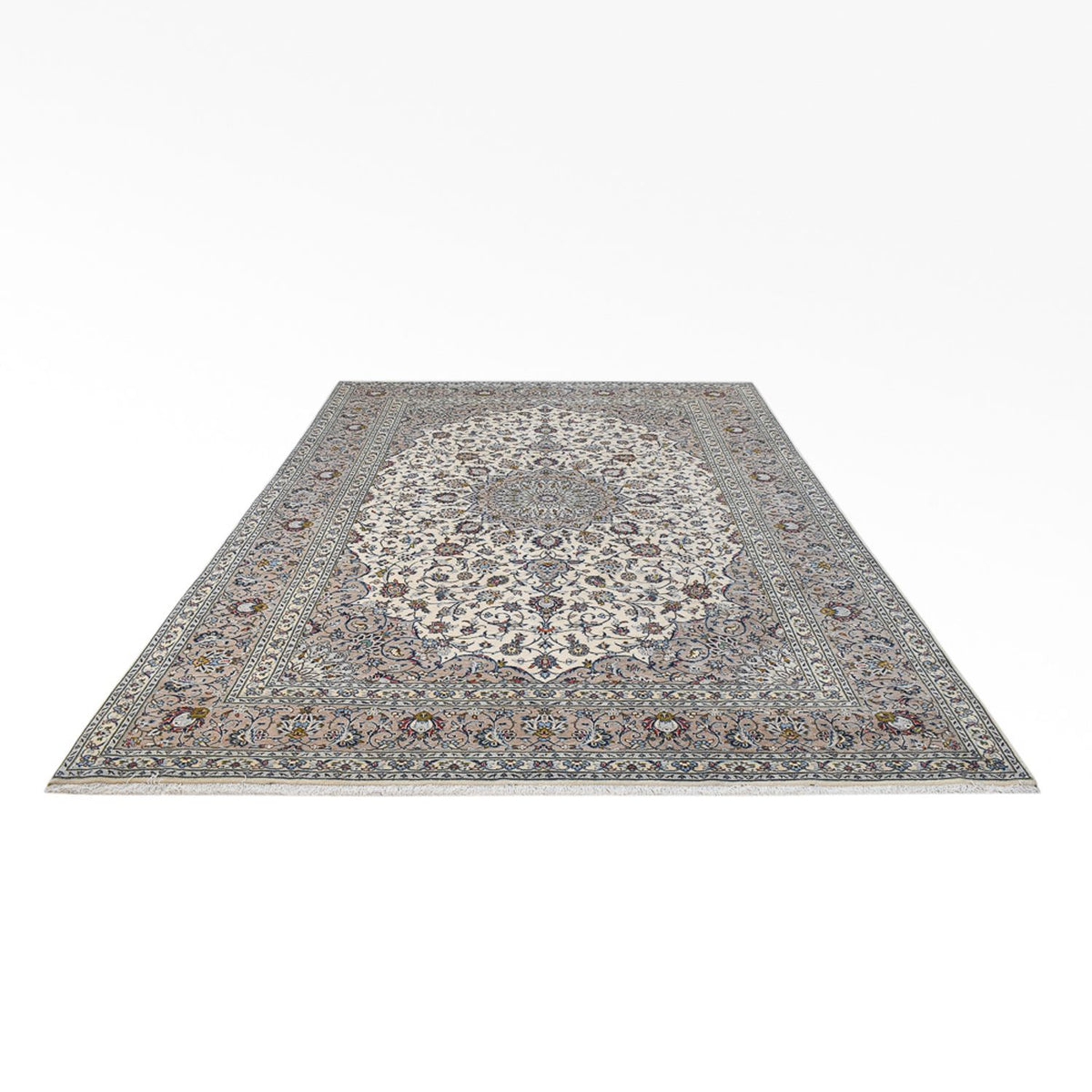 Alfombra persa - Clásica - Real - 355 x 250 cm - gris