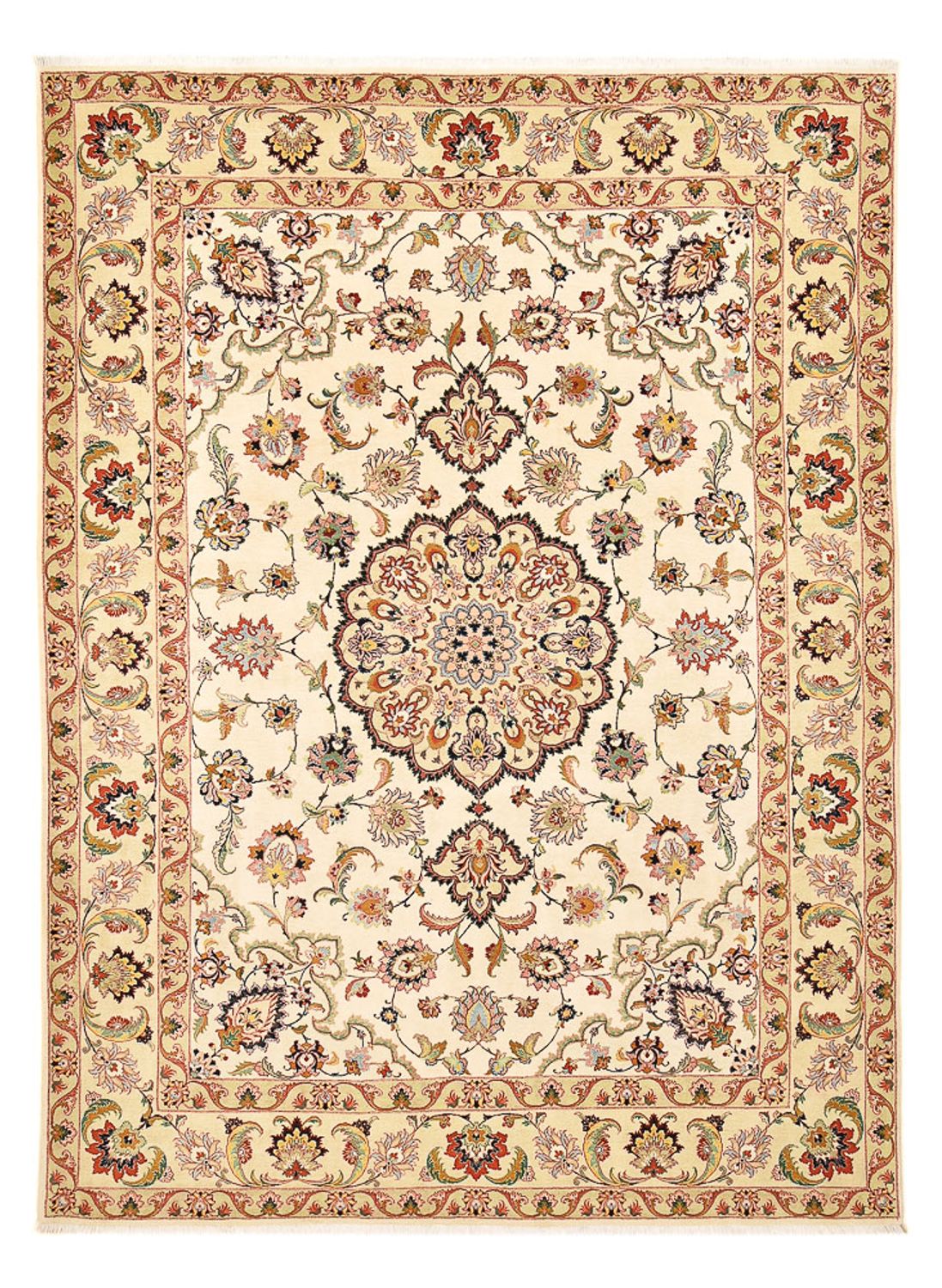 Alfombra Persa - Tabriz - Real - 362 x 260 cm - beige