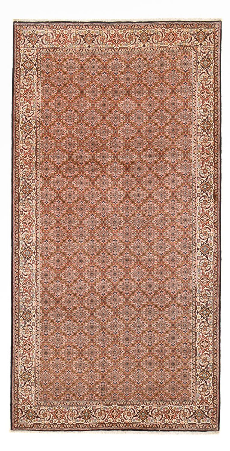 Alfombra de pasillo Alfombra persa - Bidjar - 390 x 200 cm - rojo claro