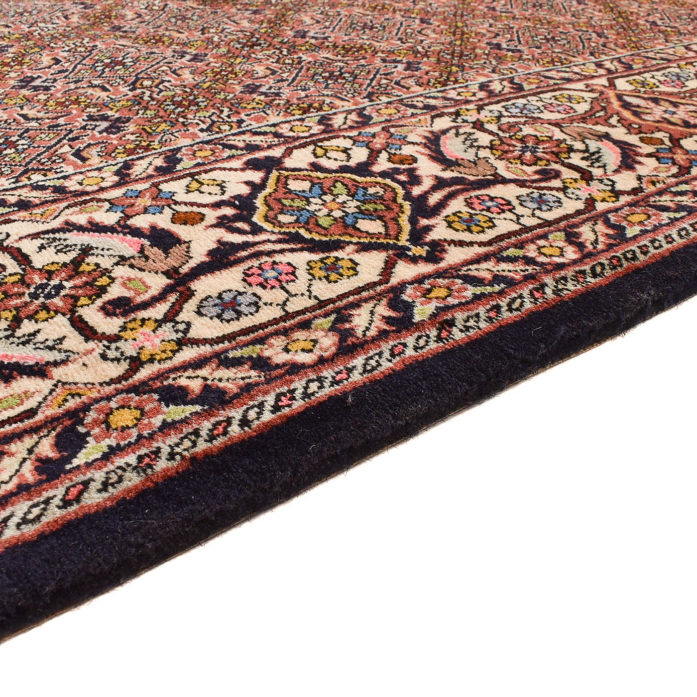 Alfombra de pasillo Alfombra persa - Bidjar - 390 x 200 cm - rojo claro