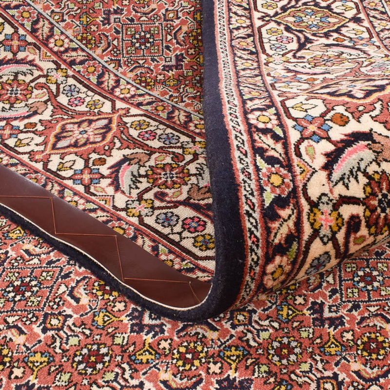 Alfombra de pasillo Alfombra persa - Bidjar - 390 x 200 cm - rojo claro