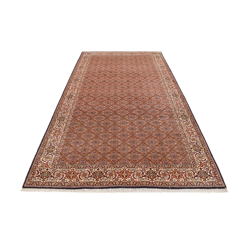 Alfombra de pasillo Alfombra persa - Bidjar - 390 x 200 cm - rojo claro