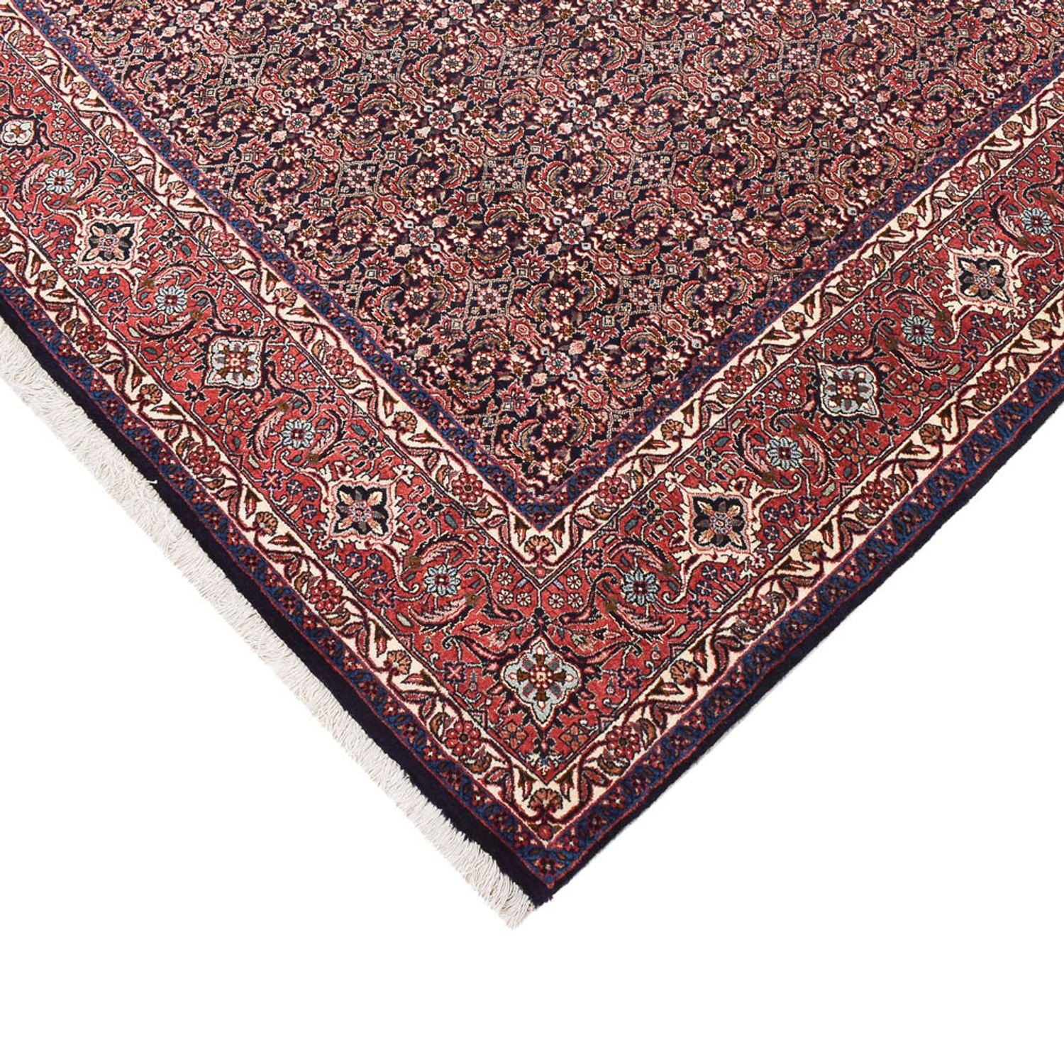 Alfombra de pasillo Alfombra persa - Bidjar - 405 x 207 cm - óxido