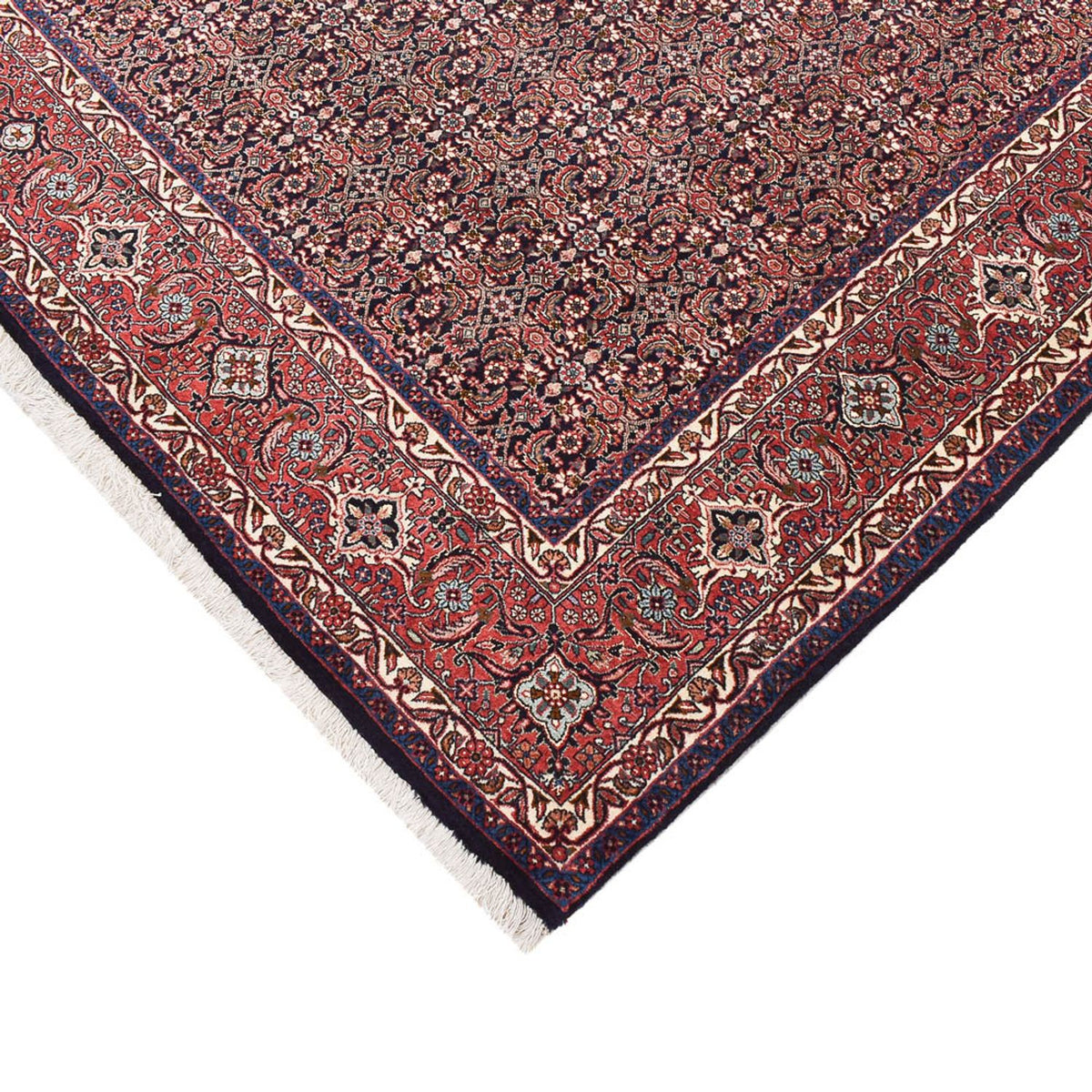 Alfombra de pasillo Alfombra persa - Bidjar - 405 x 207 cm - óxido