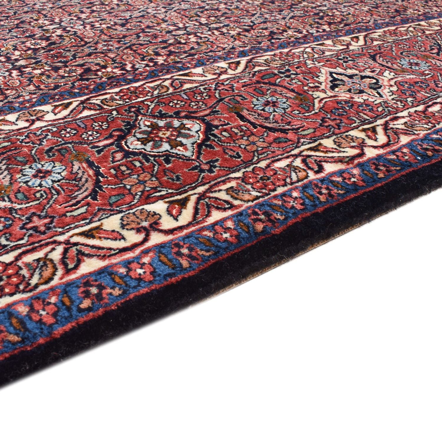 Alfombra de pasillo Alfombra persa - Bidjar - 405 x 207 cm - óxido