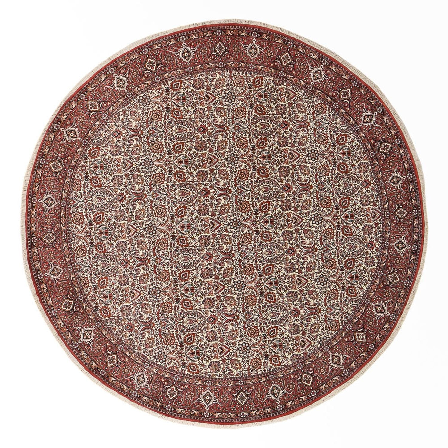Alfombra persa - Bidjar redondo  - 300 x 300 cm - óxido
