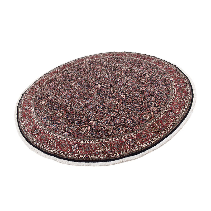 Alfombra persa - Bidjar redondo  - 300 x 300 cm - rojo oscuro