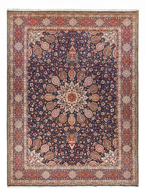 Alfombra Persa - Tabriz - Real - 400 x 297 cm - azul oscuro