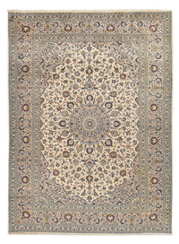 Alfombra persa - Keshan - Real - 346 x 250 cm - arena