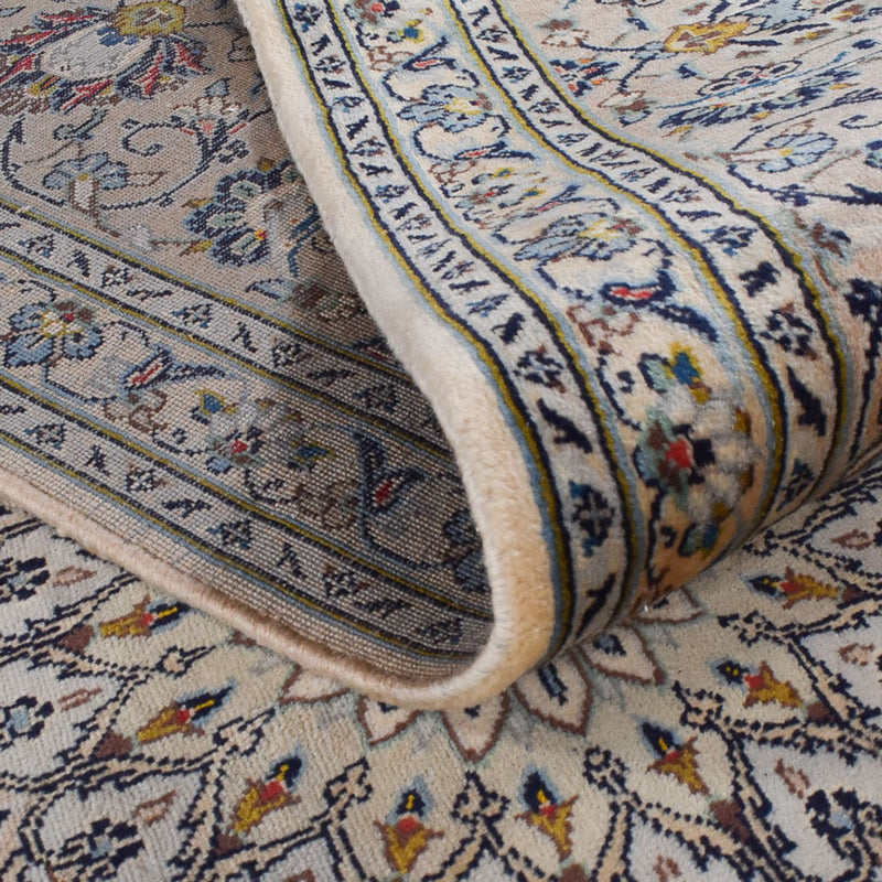 Alfombra persa - Keshan - Real - 346 x 250 cm - arena
