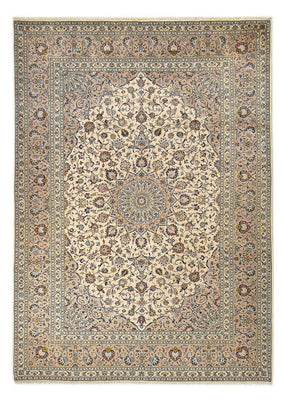 Alfombra persa - Keshan - Real - 353 x 250 cm - arena