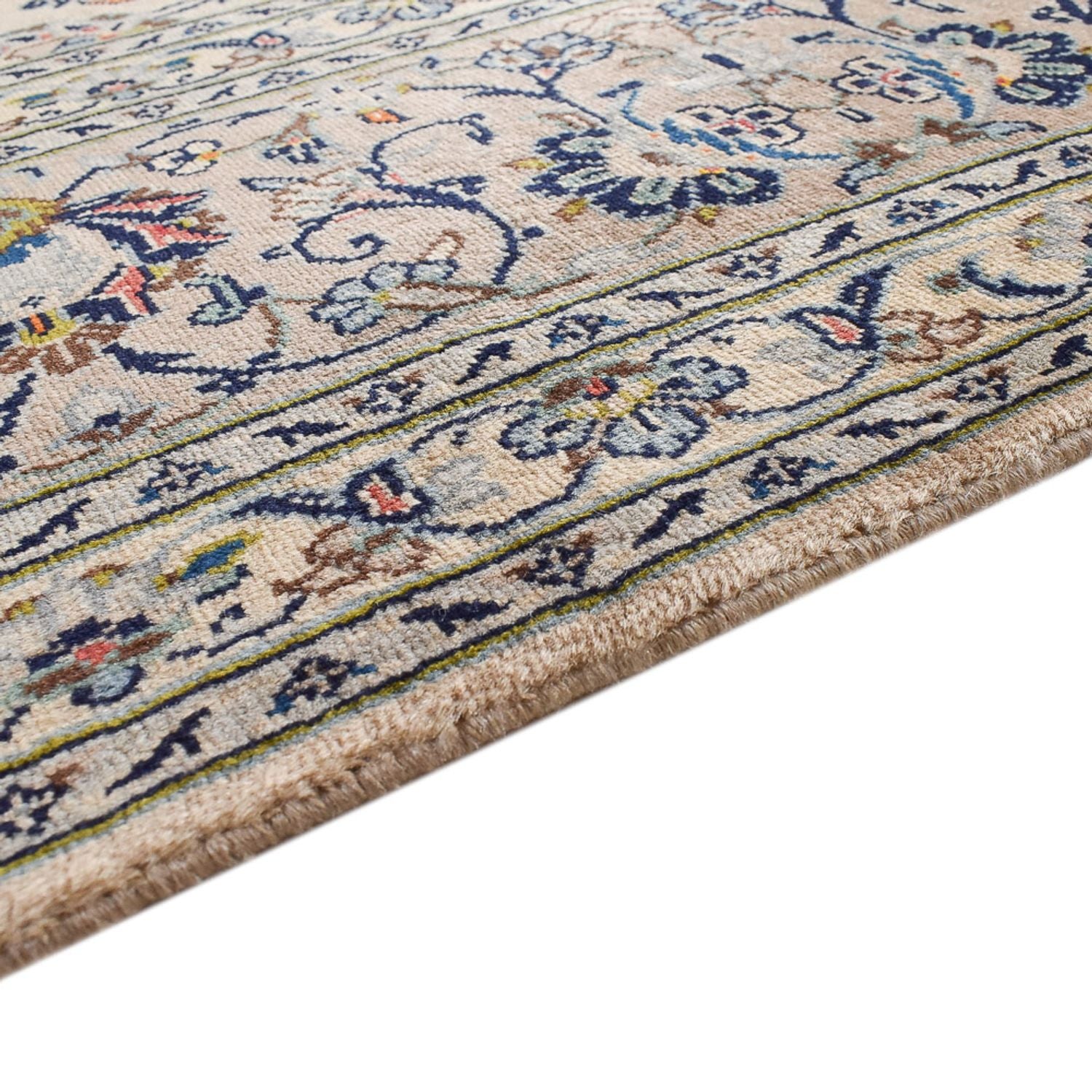 Alfombra persa - Keshan - Real - 345 x 246 cm - arena