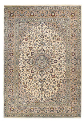 Alfombra persa - Keshan - Real - 347 x 244 cm - arena