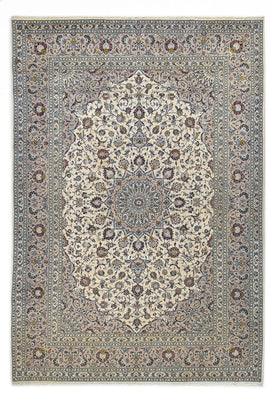 Alfombra persa - Keshan - Real - 352 x 245 cm - gris