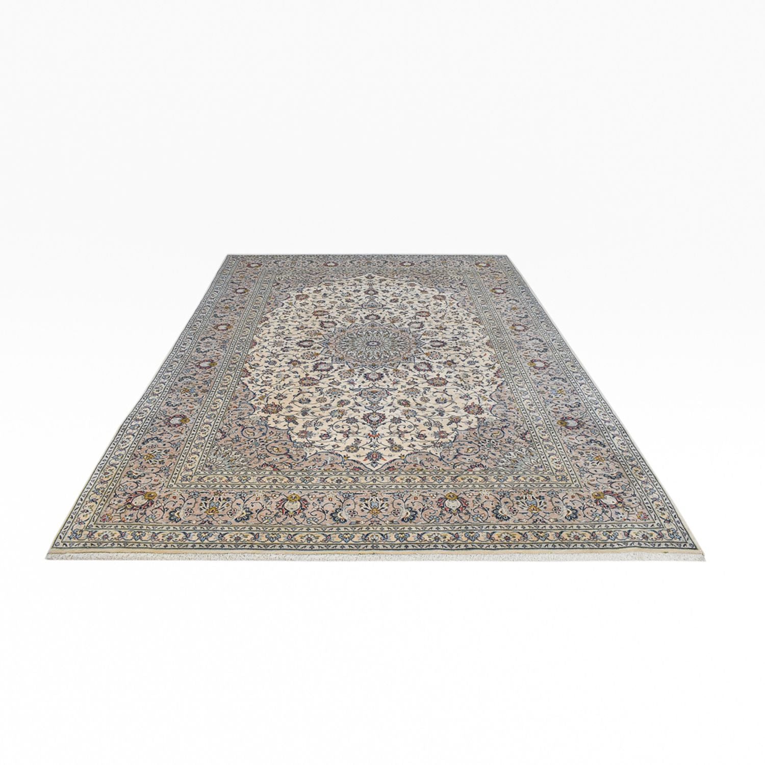 Alfombra persa - Keshan - Real - 352 x 245 cm - gris