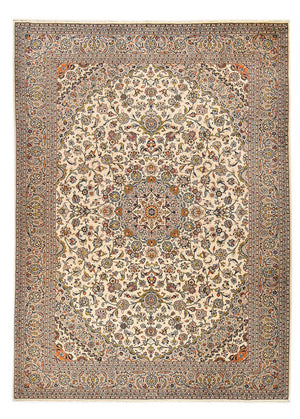 Alfombra persa - Keshan - Real - 353 x 254 cm - arena