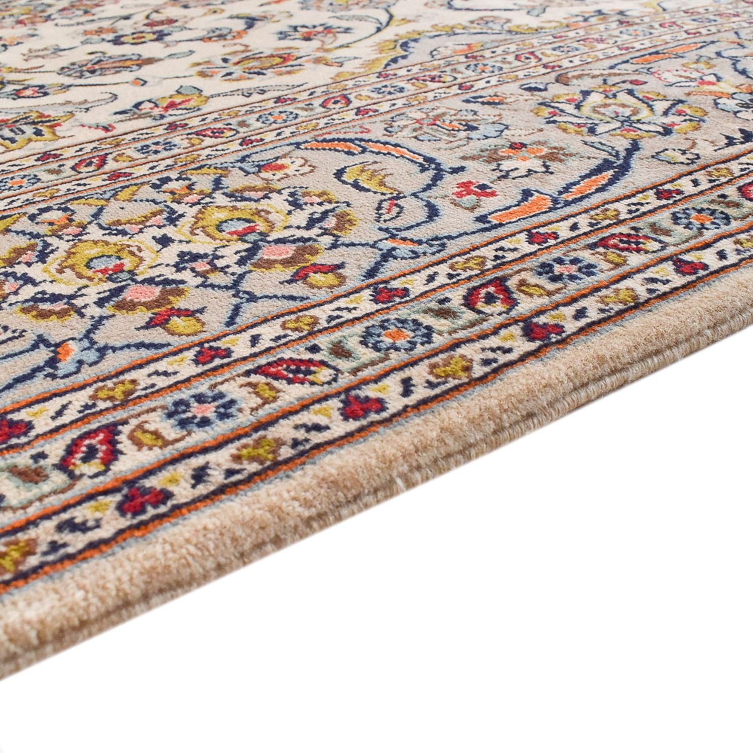 Alfombra persa - Keshan - Real - 353 x 254 cm - arena
