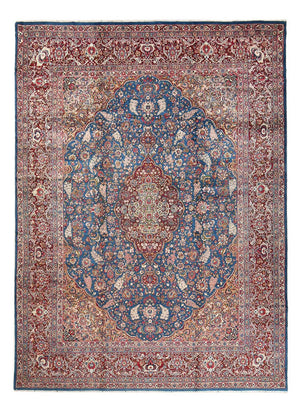 Alfombra persa - Real - 485 x 346 cm - azul