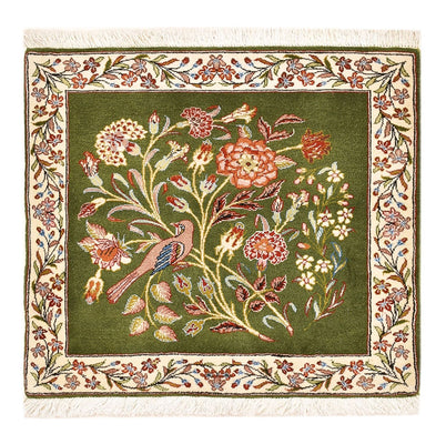 Alfombra persa - Real cuadrado  - 60 x 60 cm - verde