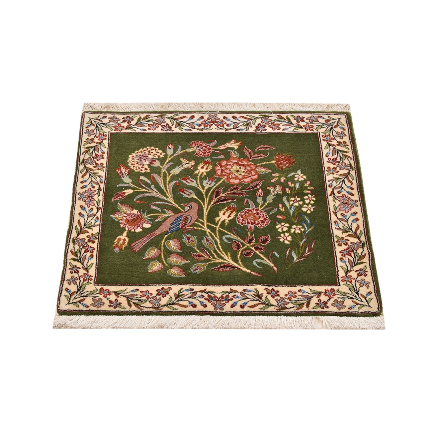 Alfombra persa - Real cuadrado  - 60 x 60 cm - verde