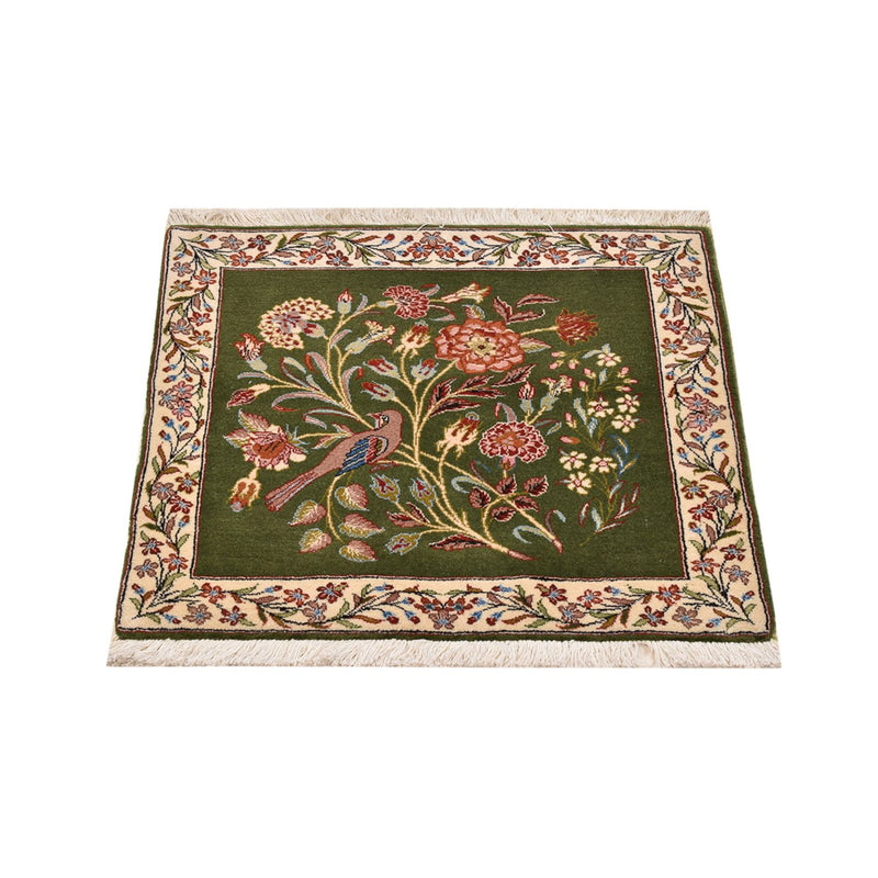 Alfombra persa - Real cuadrado  - 60 x 60 cm - verde
