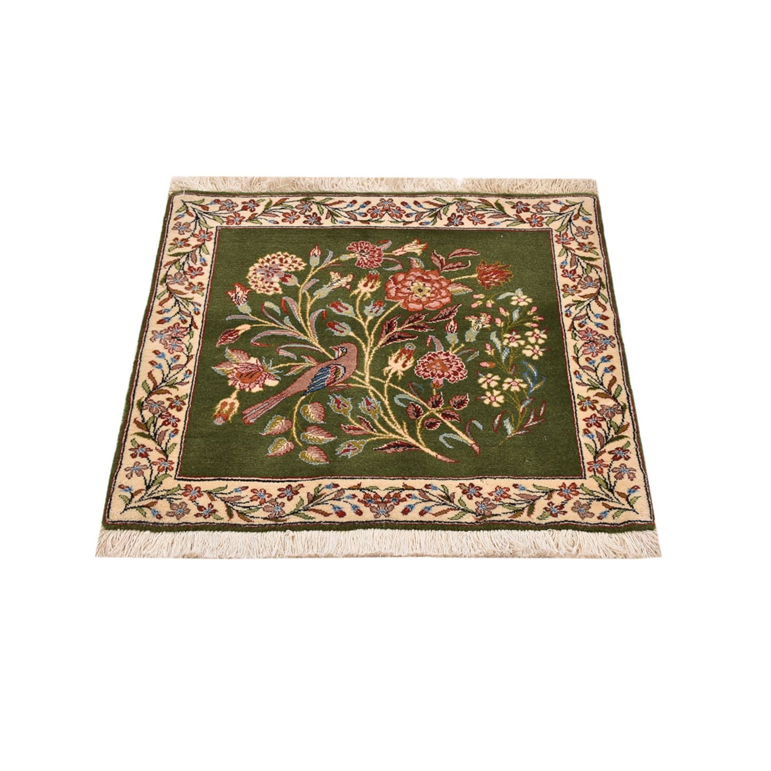 Alfombra persa - Real cuadrado  - 60 x 60 cm - verde