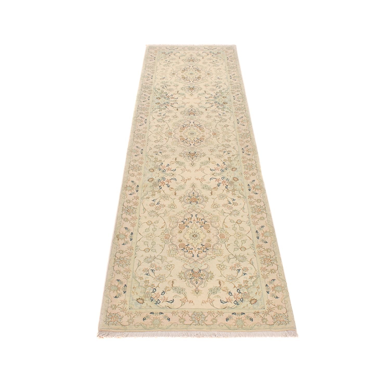 Alfombra de pasillo Alfombra Persa - Tabriz - Prima - 310 x 84 cm - arena
