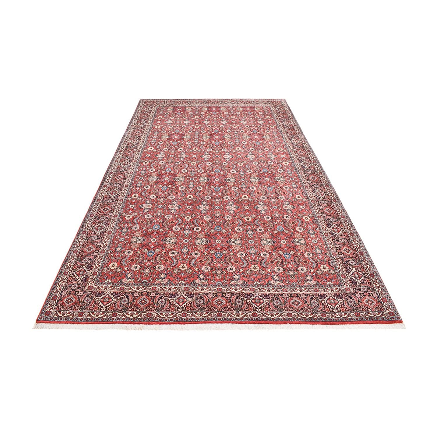 Alfombra de pasillo Alfombra persa - Bidjar - 390 x 204 cm - óxido
