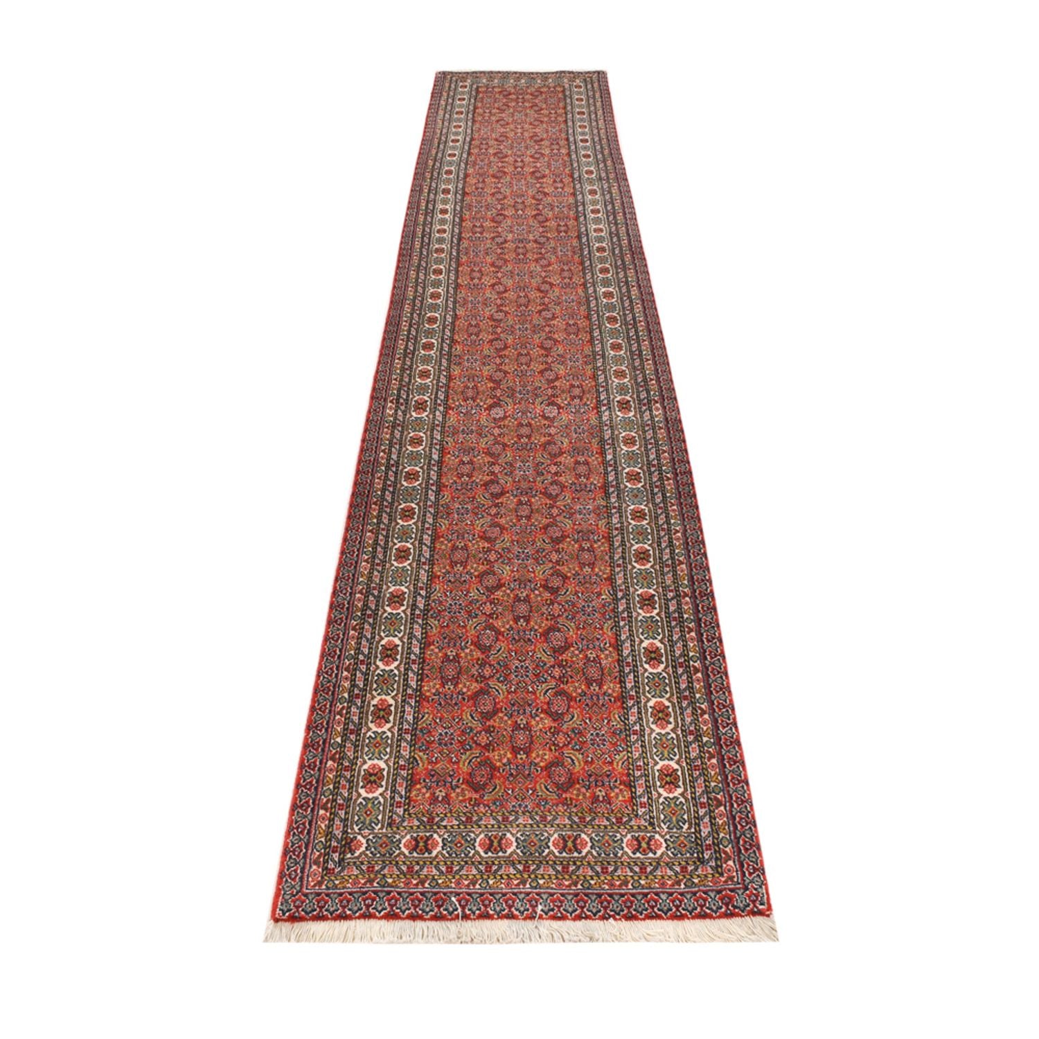 Alfombra de pasillo Alfombra persa - Tabriz - 380 x 70 cm - óxido