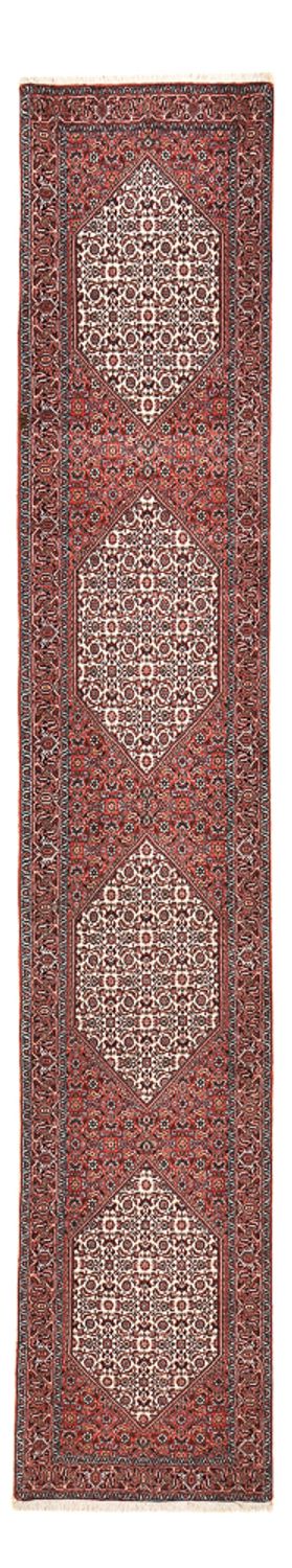 Alfombra de pasillo Alfombra persa - Bidjar - 400 x 74 cm - marrón