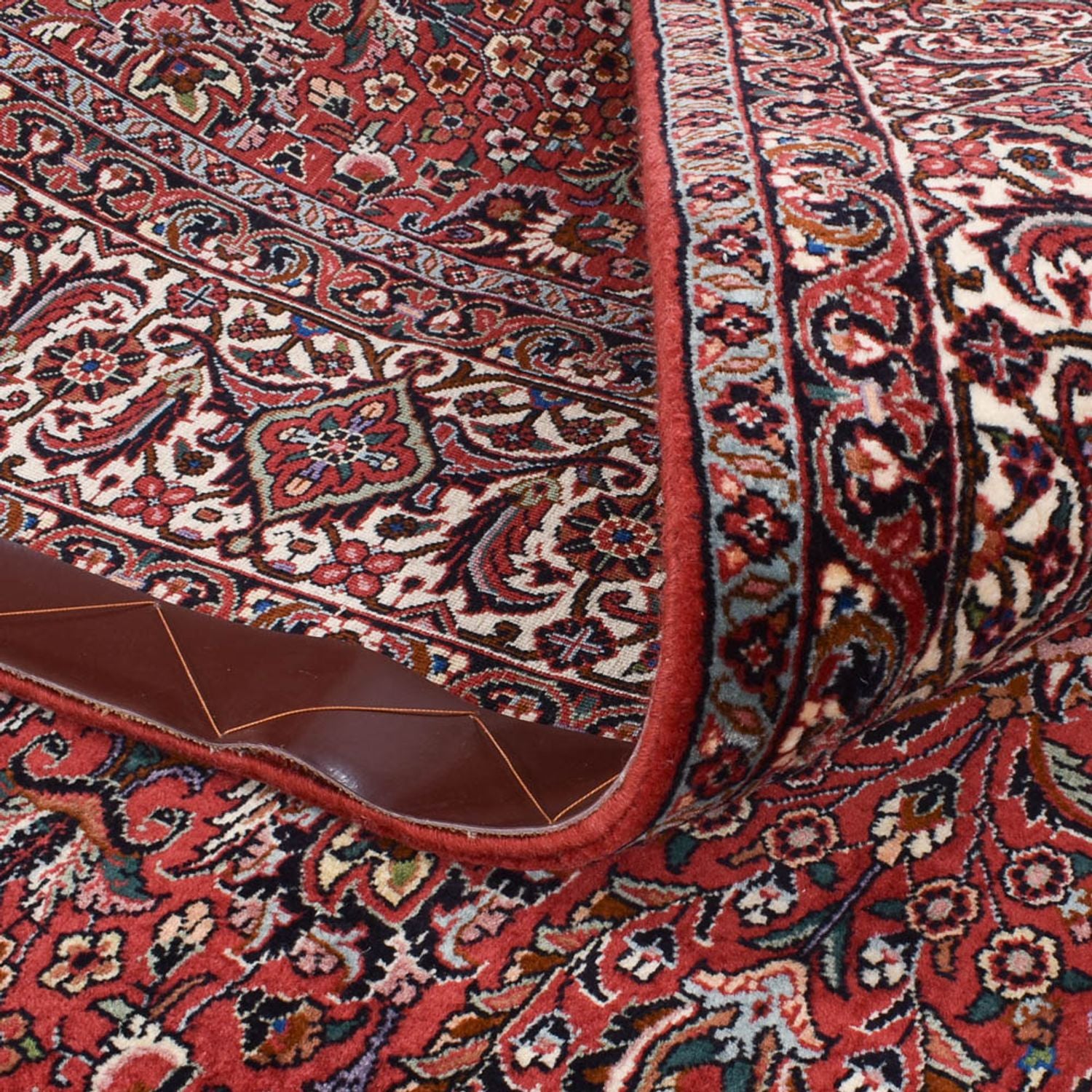 Alfombra de pasillo Alfombra persa - Bidjar - 400 x 209 cm - óxido