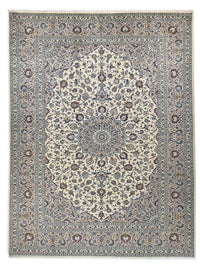 Alfombra persa - Keshan - Real - 340 x 250 cm - gris