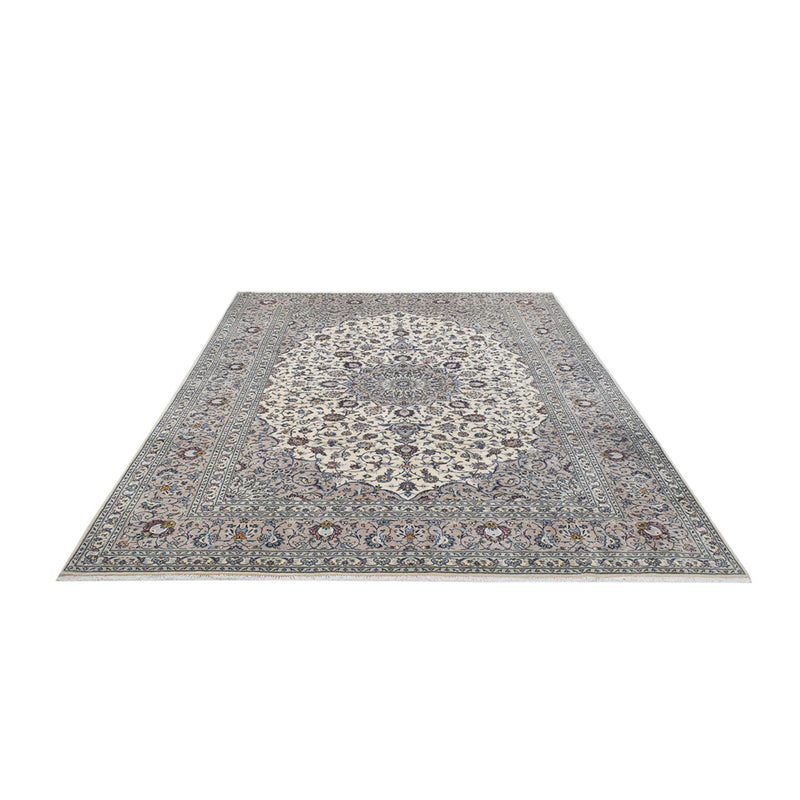 Alfombra persa - Keshan - Real - 340 x 250 cm - gris