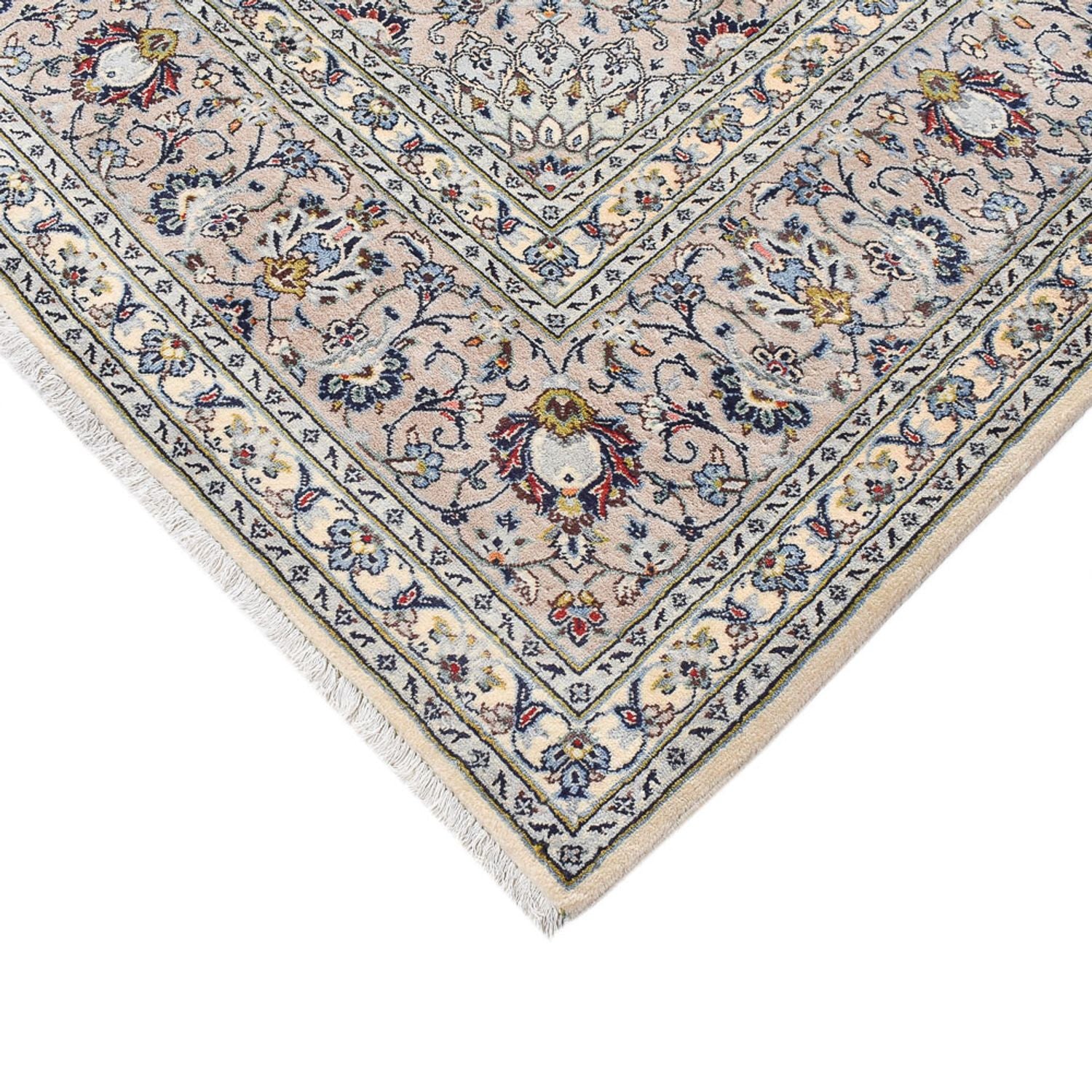 Alfombra persa - Keshan - Real - 347 x 250 cm - gris